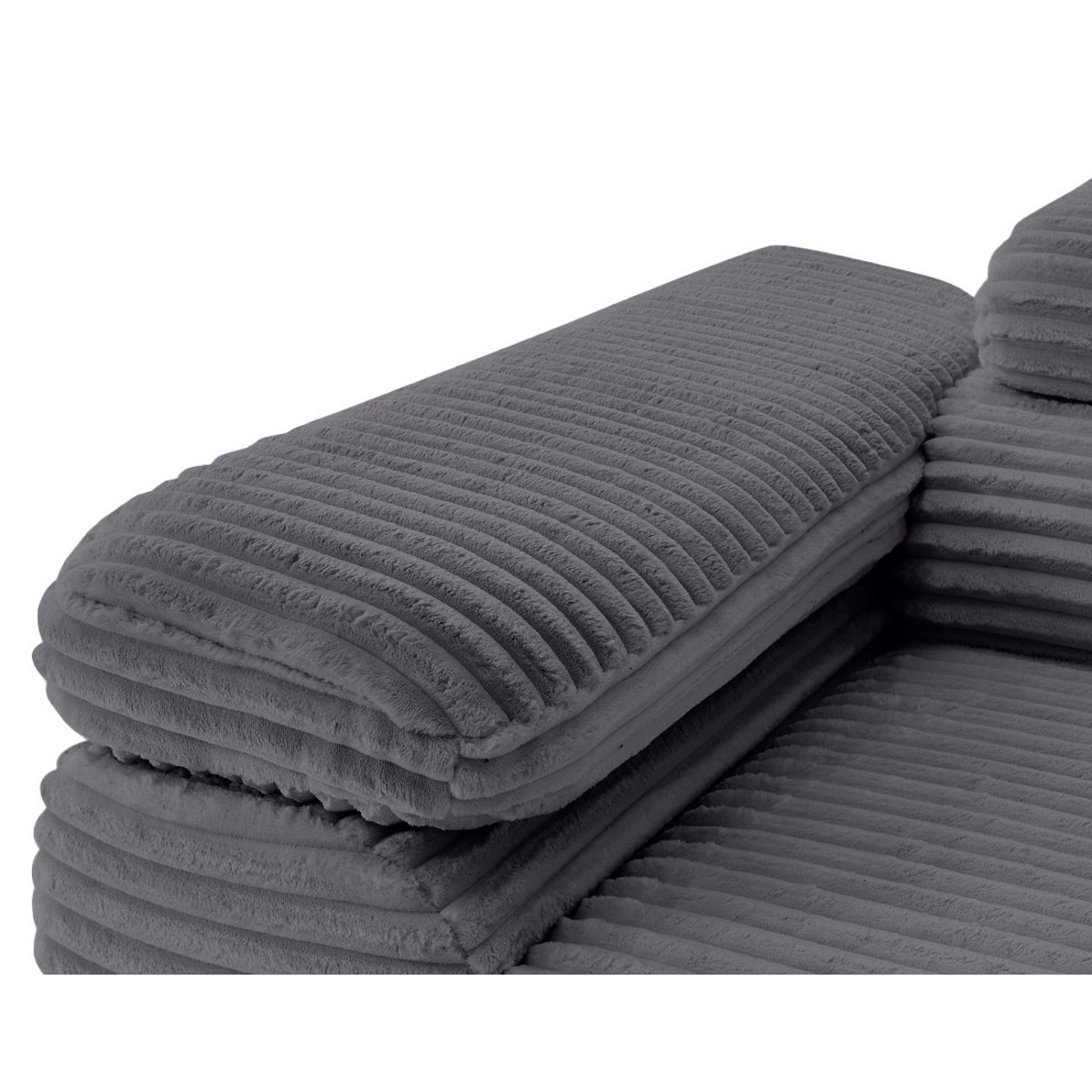 Canapé d'Angle Convertible 5 places - ZARIA gris, BEST MOBILIER