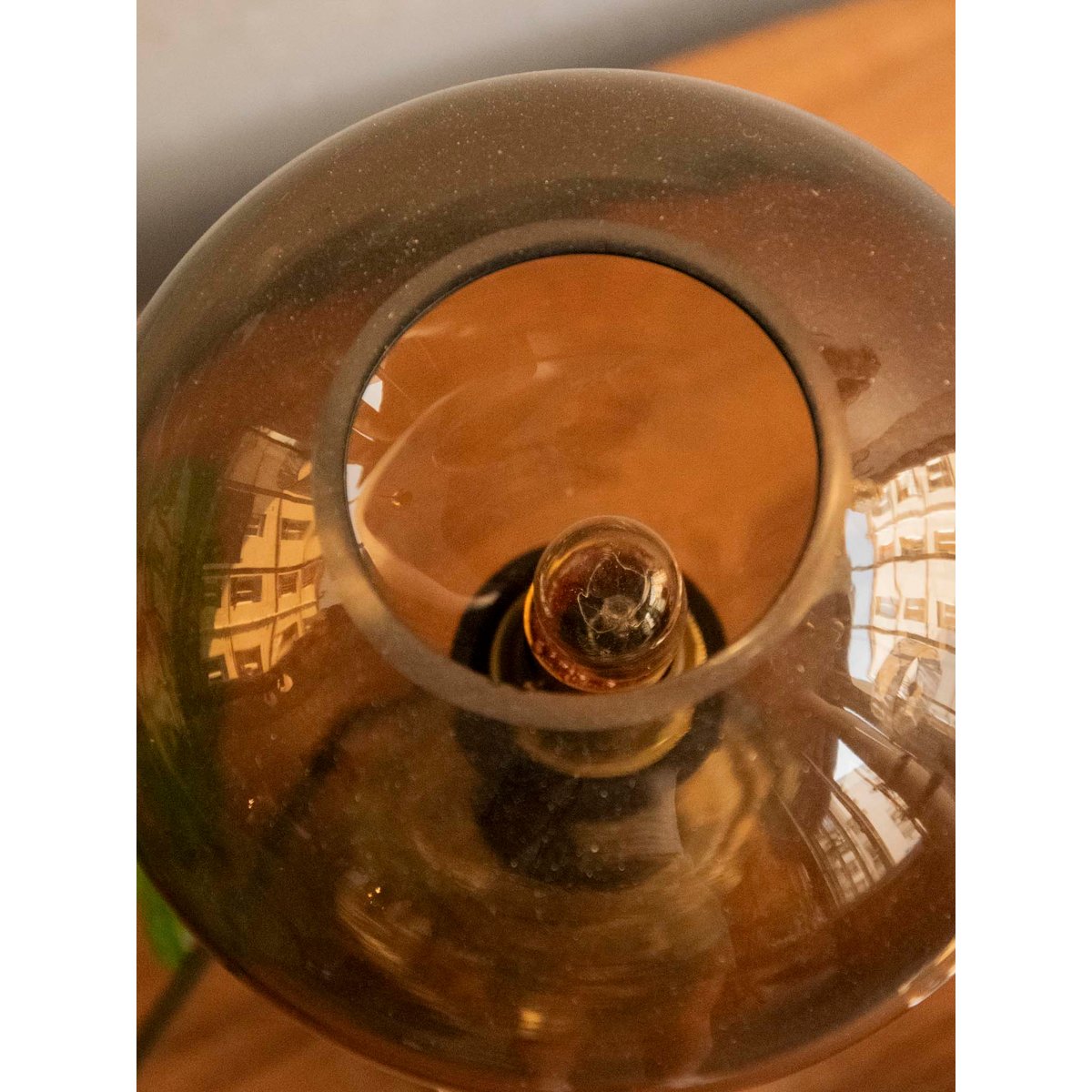 Lampe à huile en réemploi Julia N°977 - Bon état transparent, DEBONGOUT