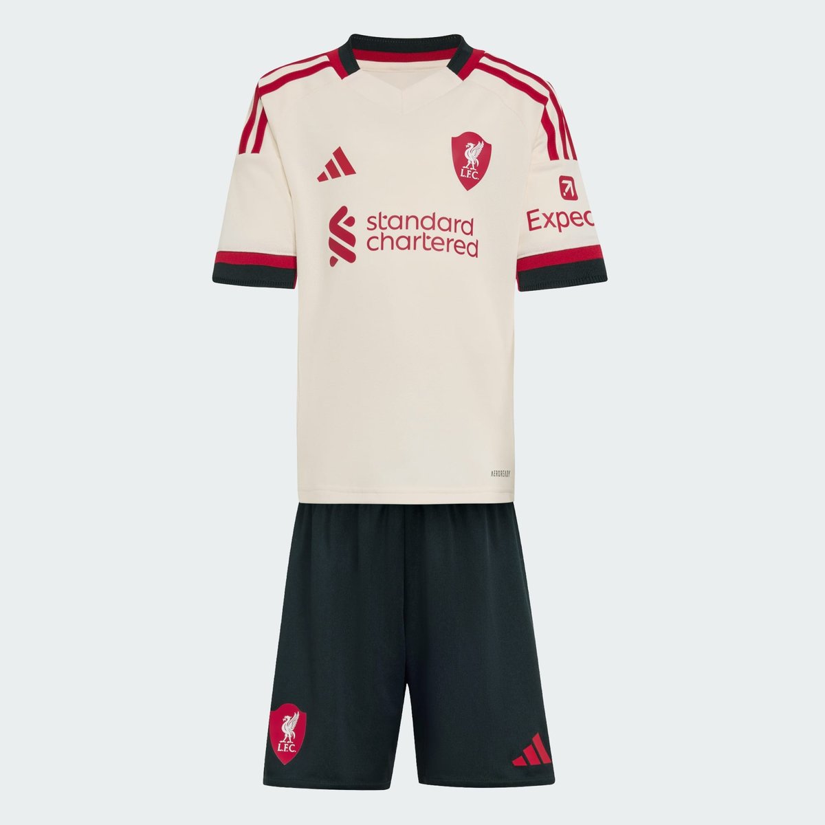Mini Kit Extérieur Liverpool Fc 25/26 Enfants Mini Kit Extérieur Liverpool Fc 25/26 Enfants wonder white, adidas Performance