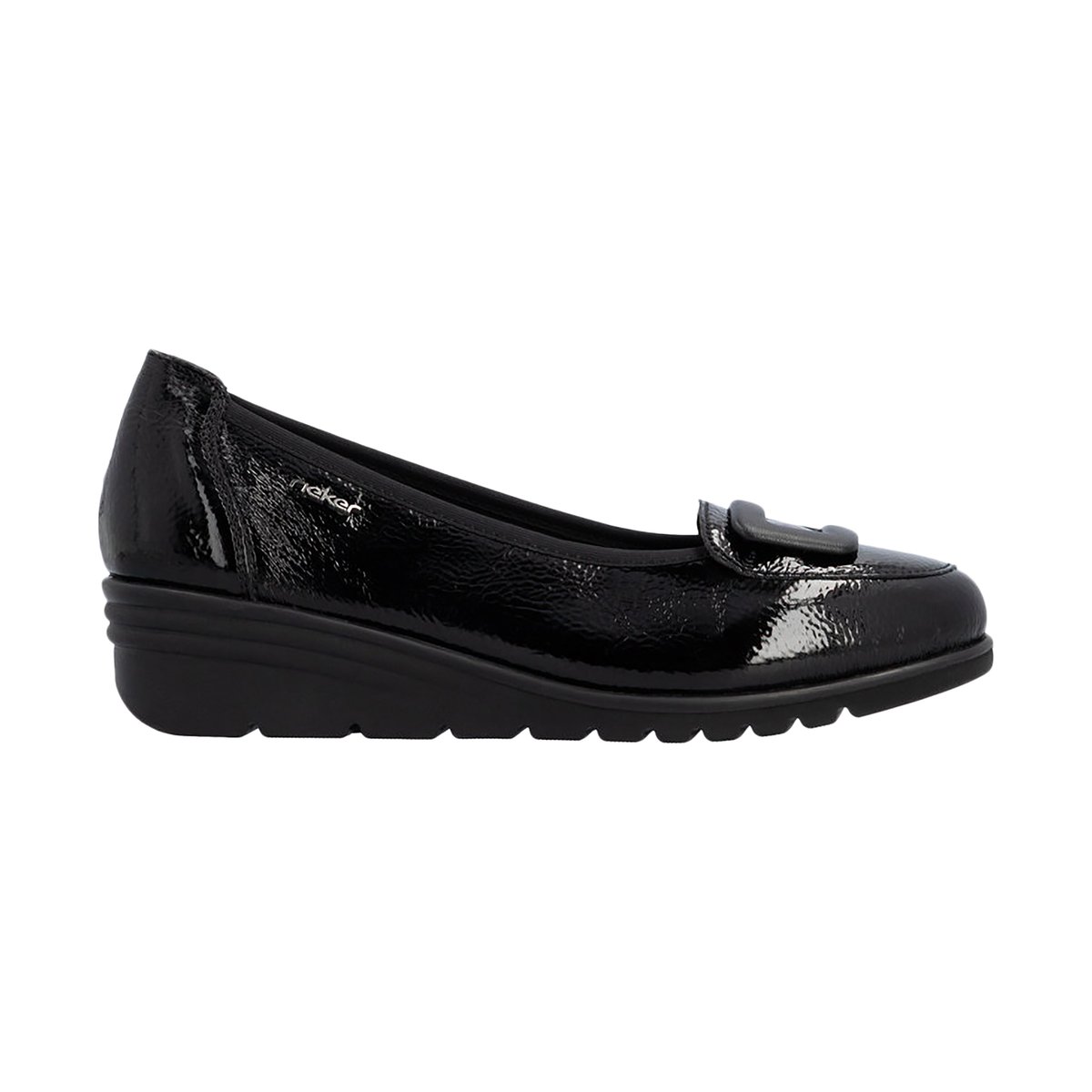 Ballerine Cuir Rgd noir, RIEKER