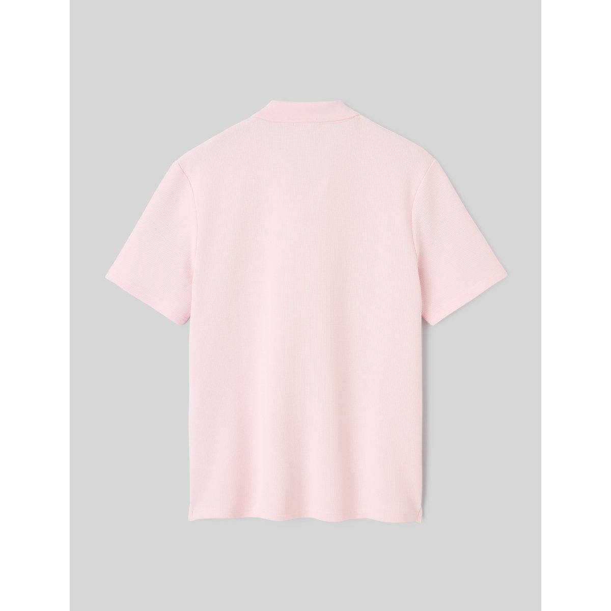 Polo matière gaufrée rose, BZB