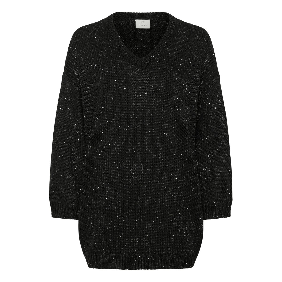 Pullover tricoté noir black deep, KAFFE