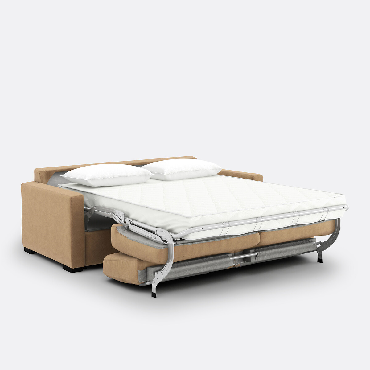 Canapé convertible 2, 3 ou 4 places, en mousse, en velours, TIMOR capuccino, LA REDOUTE INTERIEURS