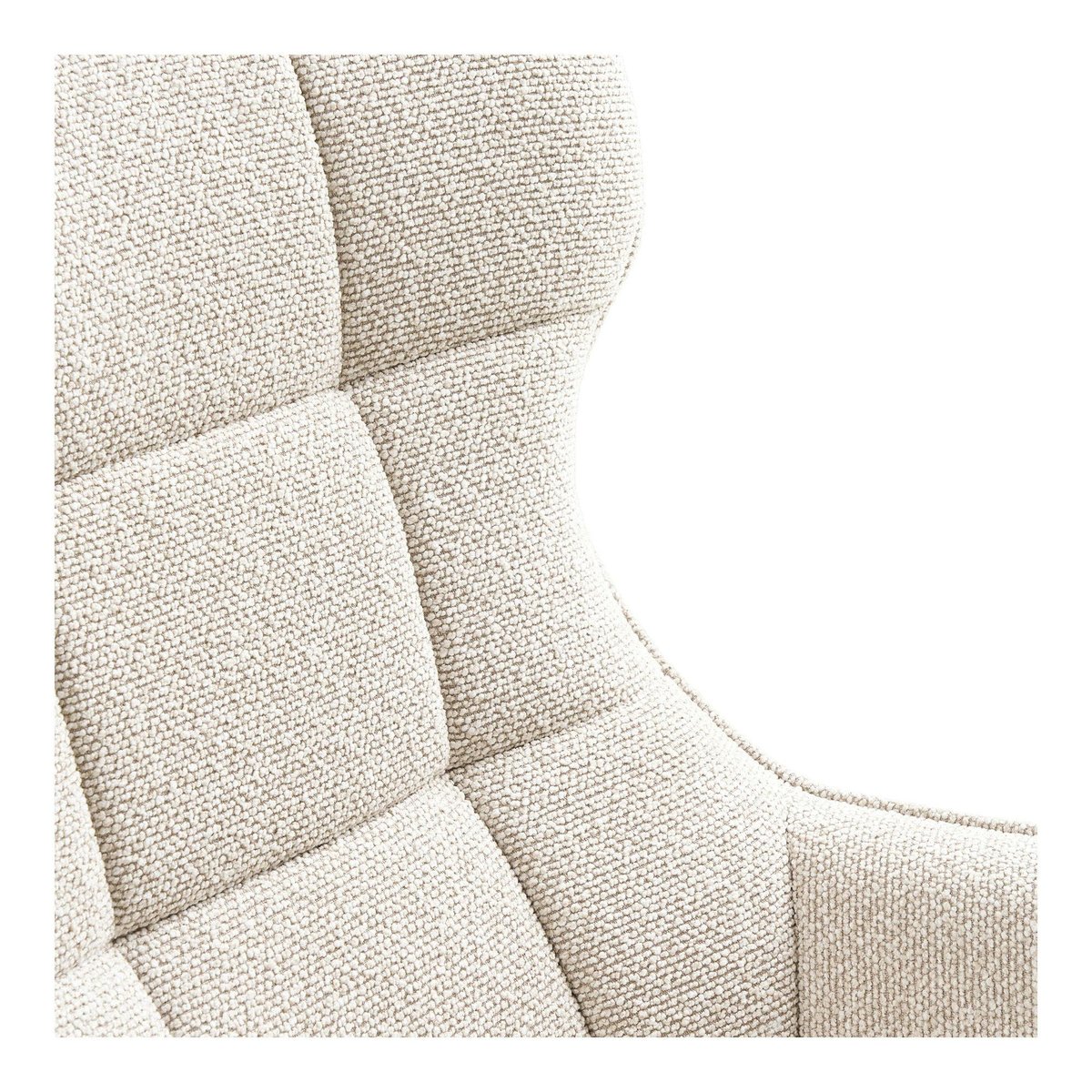 Fauteuil pivotant confort, couleur blanc naturel BERLIN bois naturel, PIER IMPORT