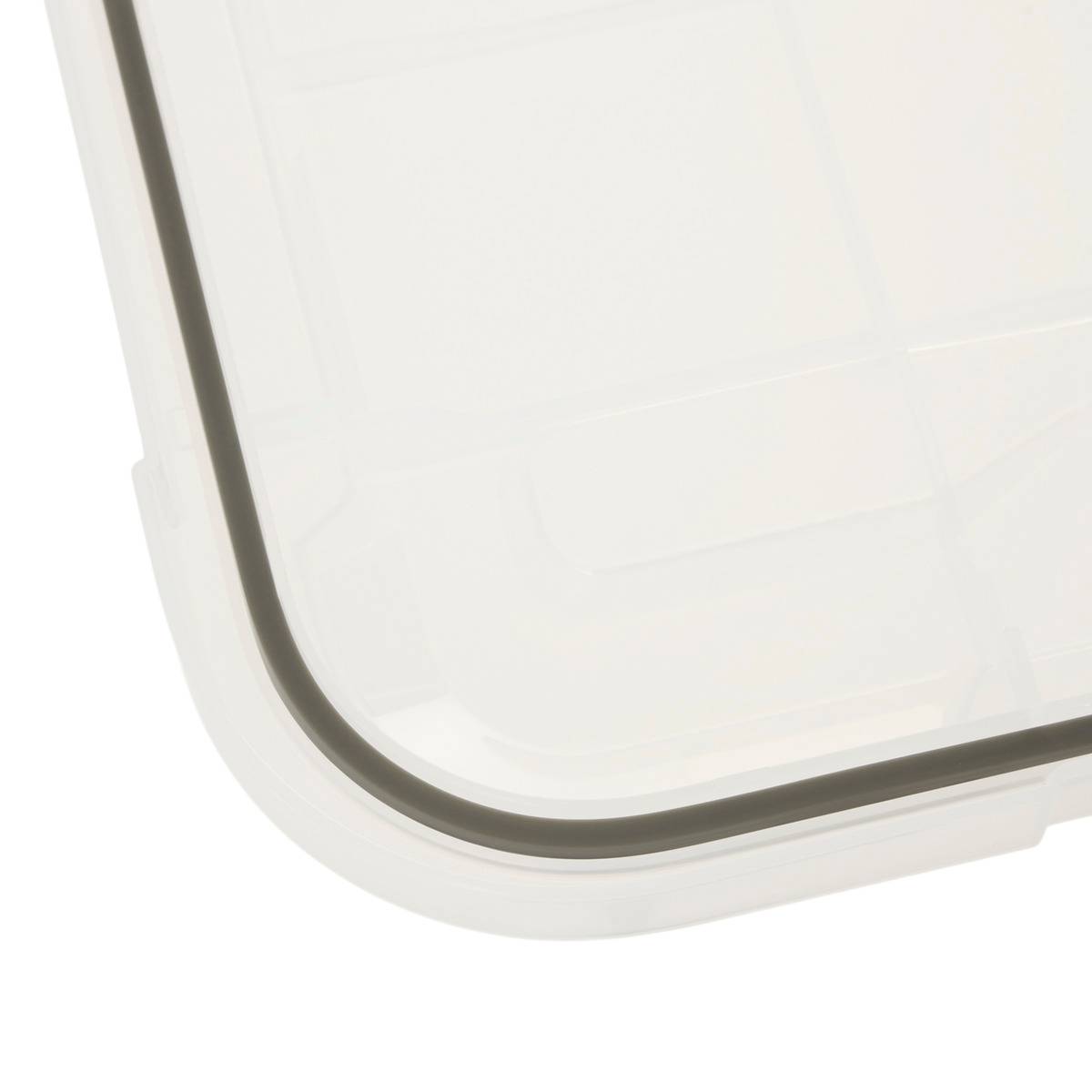 Boîte de rangement à clip 32L PROTECT+ transparent, 5FIVE SIMPLY SMART