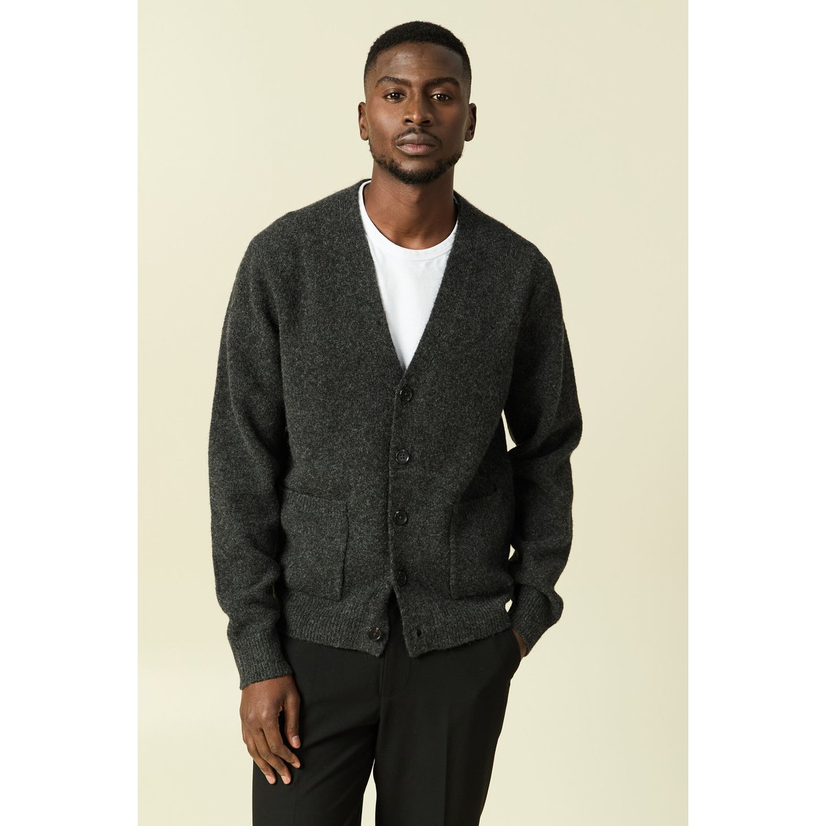 Gilet manches longues gris foncé, BONOBO