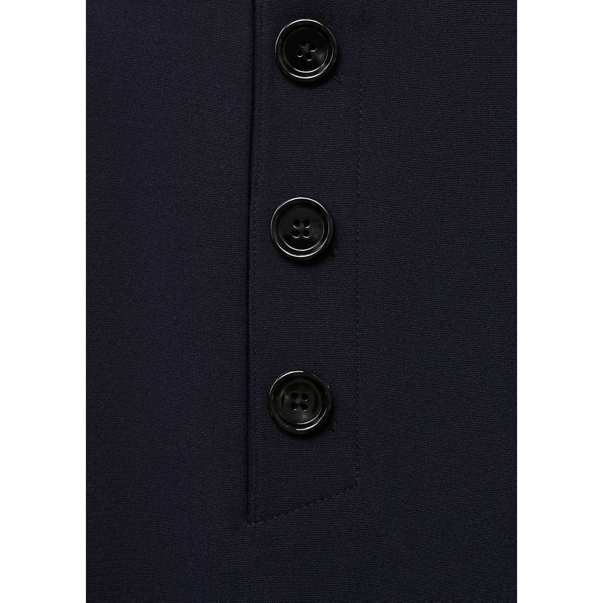 Pantalon wideleg boutons bleu marine foncé, MANGO
