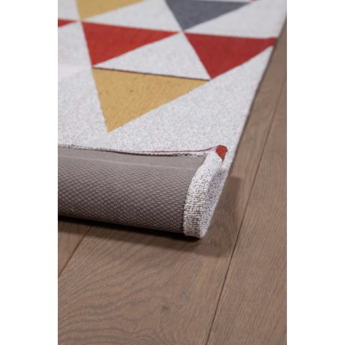 Tapis de couloir en coton ISAAC rouge, NOVATREND