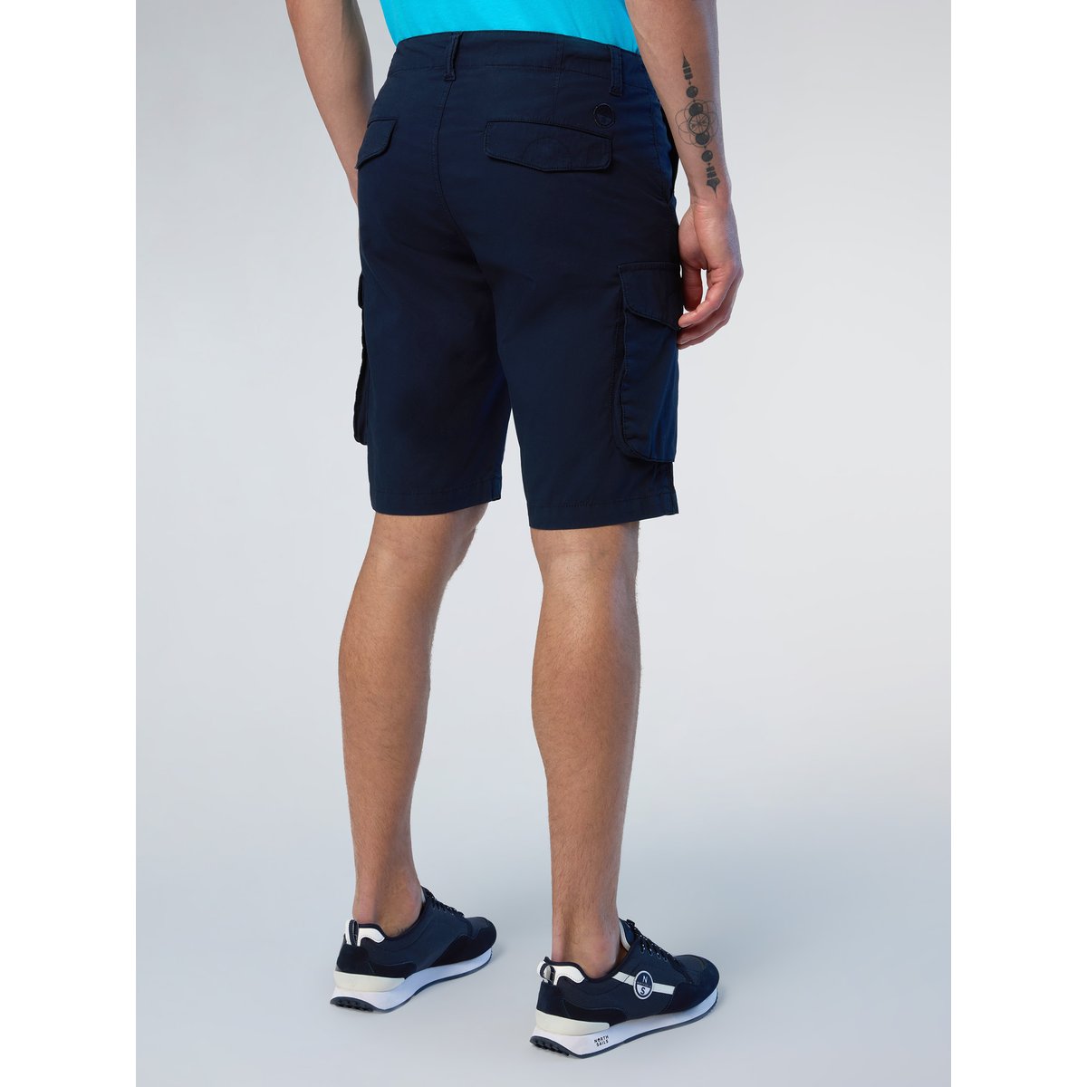 Short cargo en popeline America bleu marine, NORTH SAILS