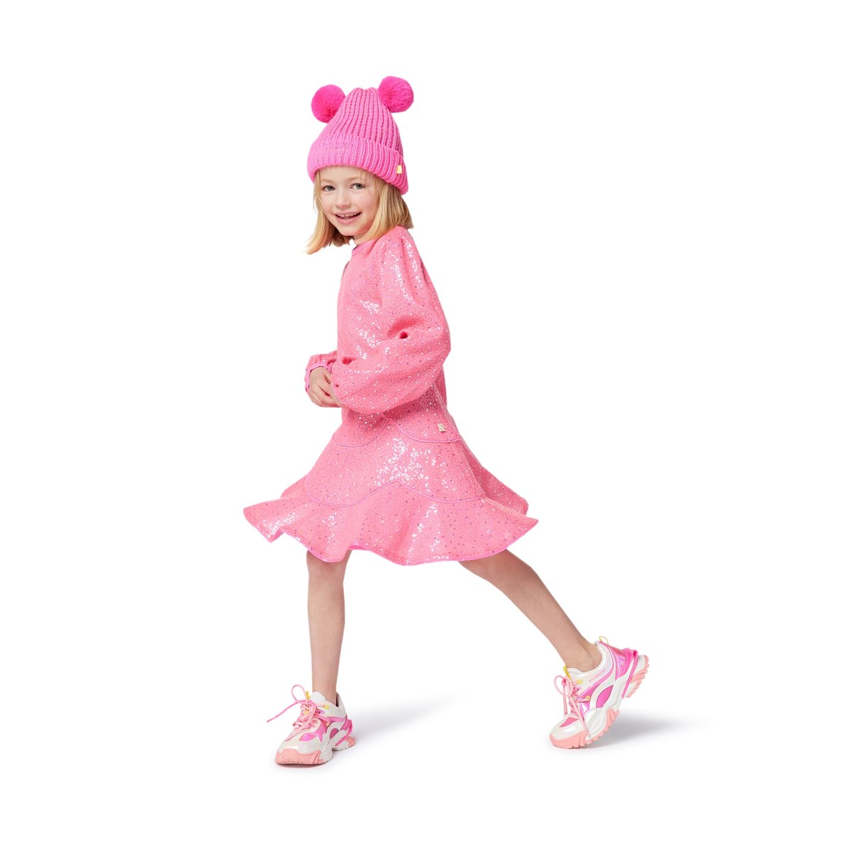 Robe à manches longues peche, BILLIEBLUSH