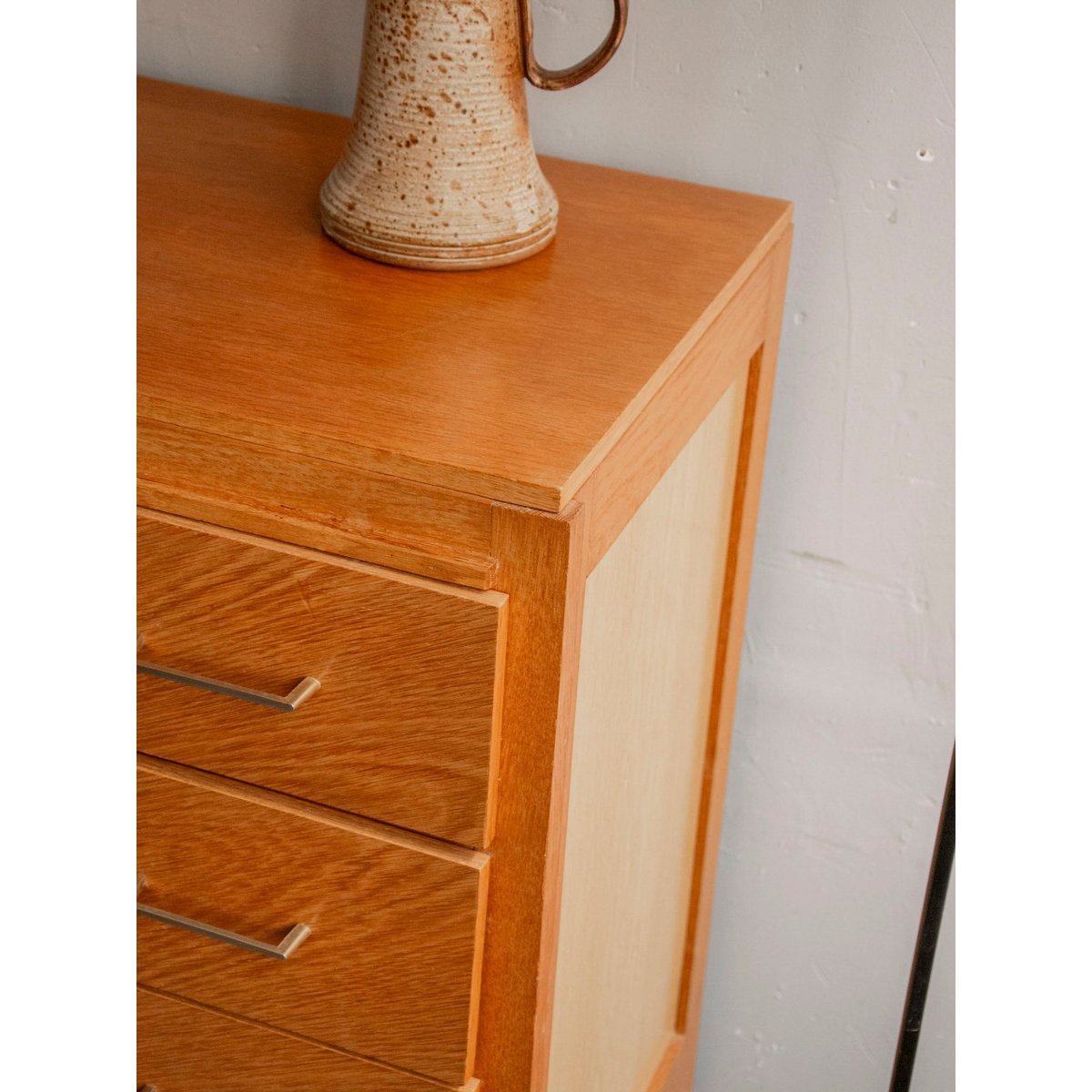 Commode en bois clair style scandinave Olga N°461 - Bon état bois clair, DEBONGOUT