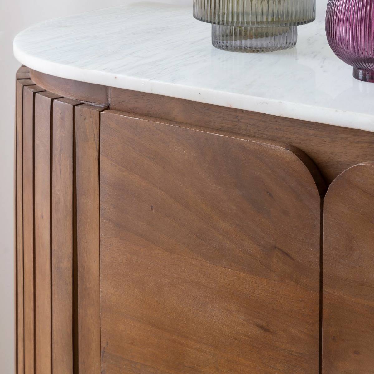 Buffet en bois de manguier SIENNE bois foncé, MADE IN MEUBLES