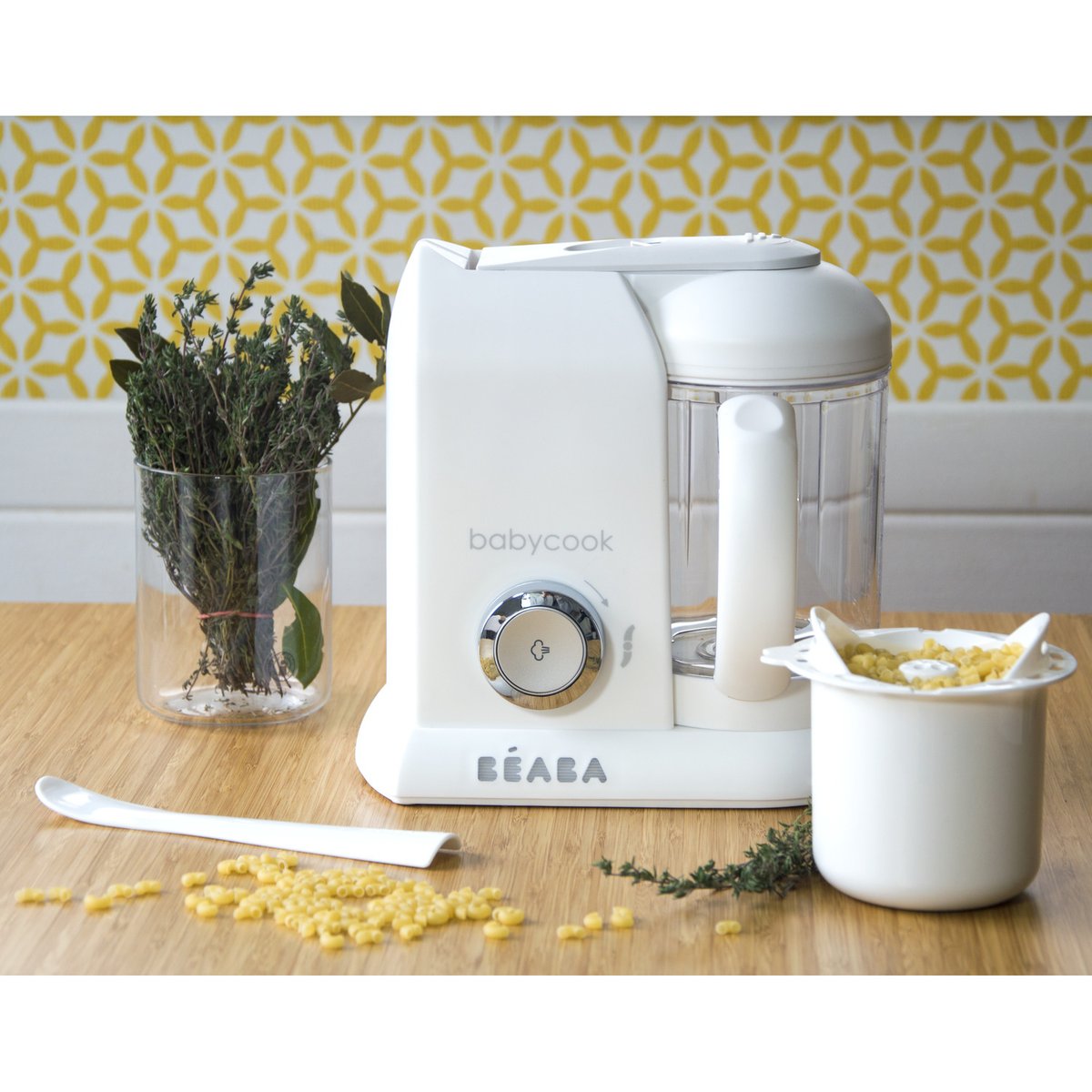 Panier de cuisson pour féculents BABYCOOK SOLO DUO blanc, BEABA