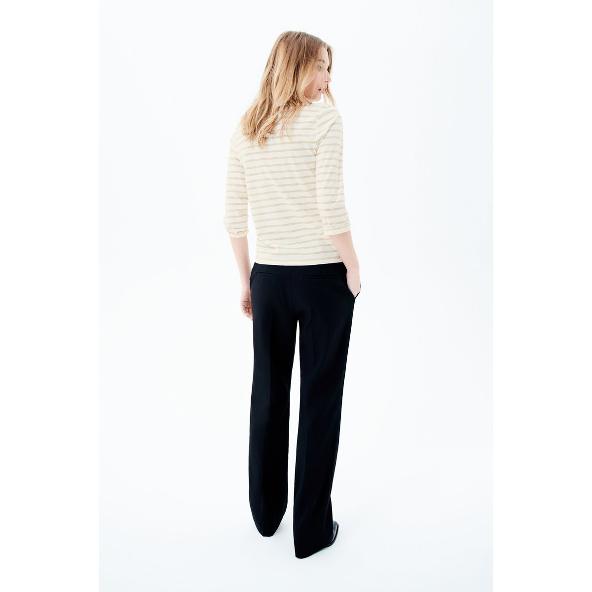 T-shirt droit col bateau TCLEO couleur or, CAROLL
