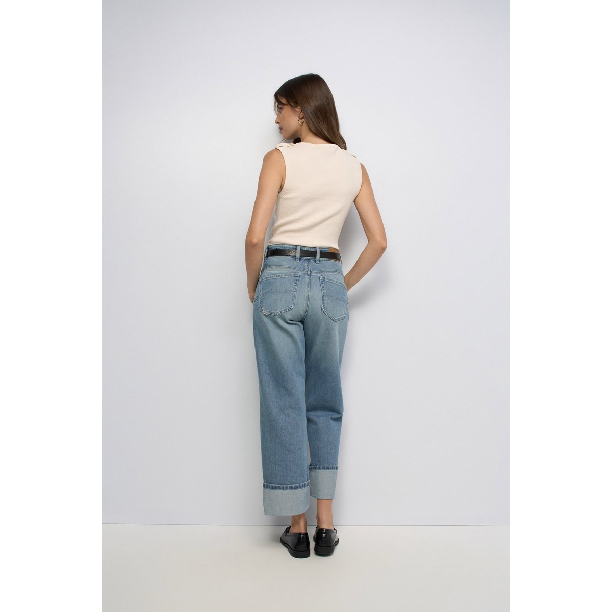 TOP EN MAILLE CÔTELÉE orange, SALSA JEANS