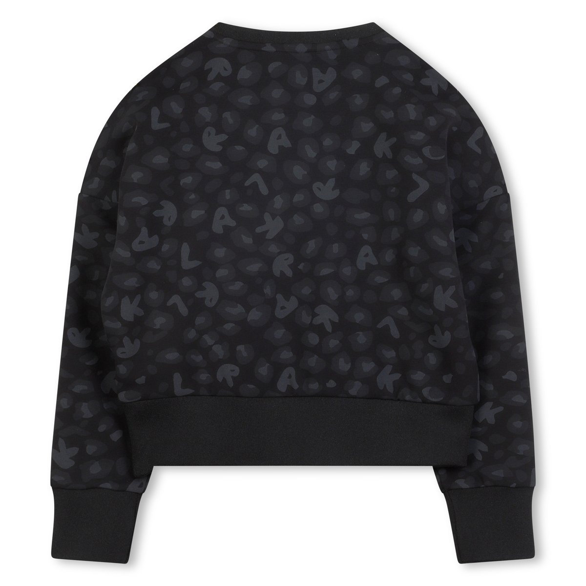 Sweat en double maillot black, KARL LAGERFELD KIDS
