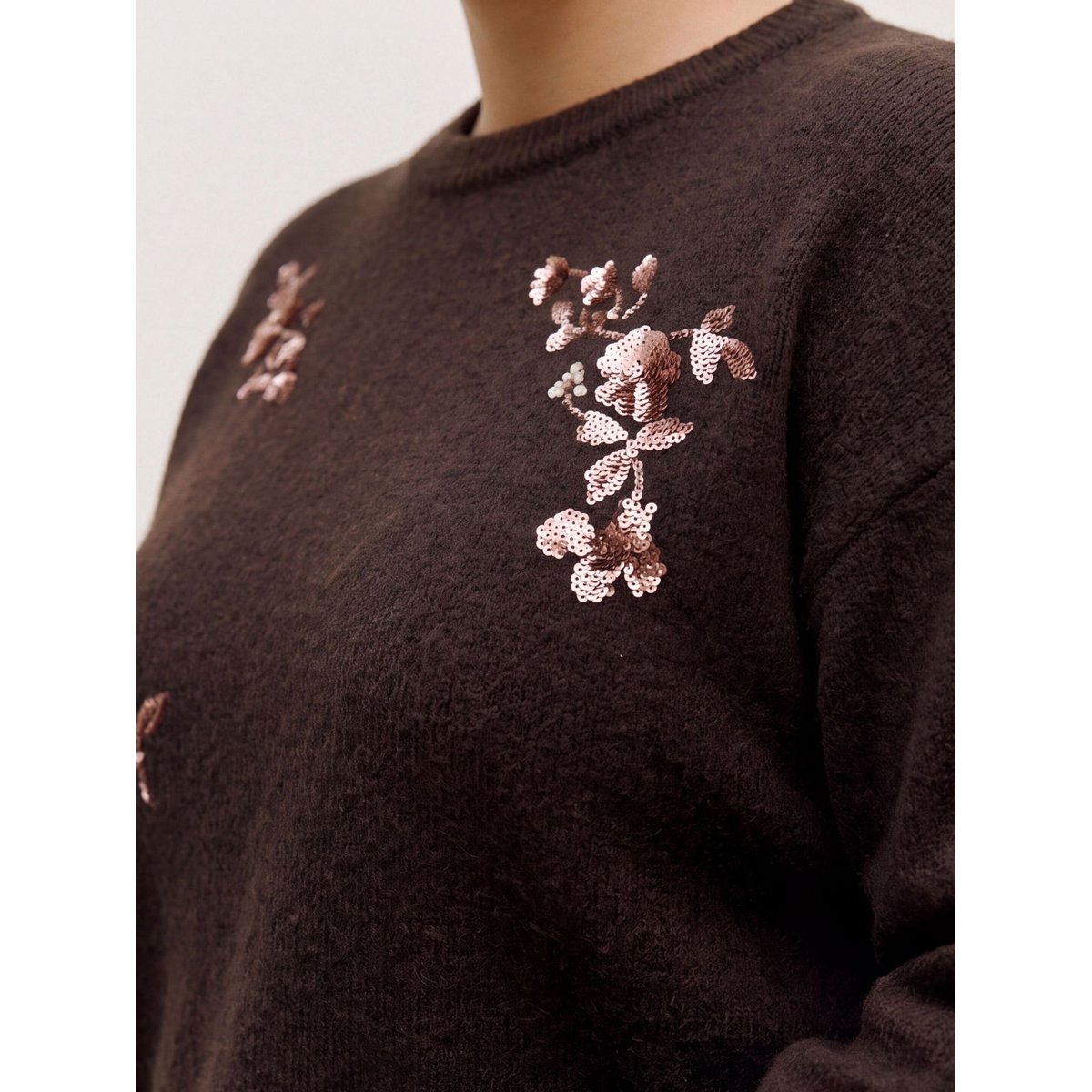 Pull En Maille marron - chocolate torte 1, VERO MODA