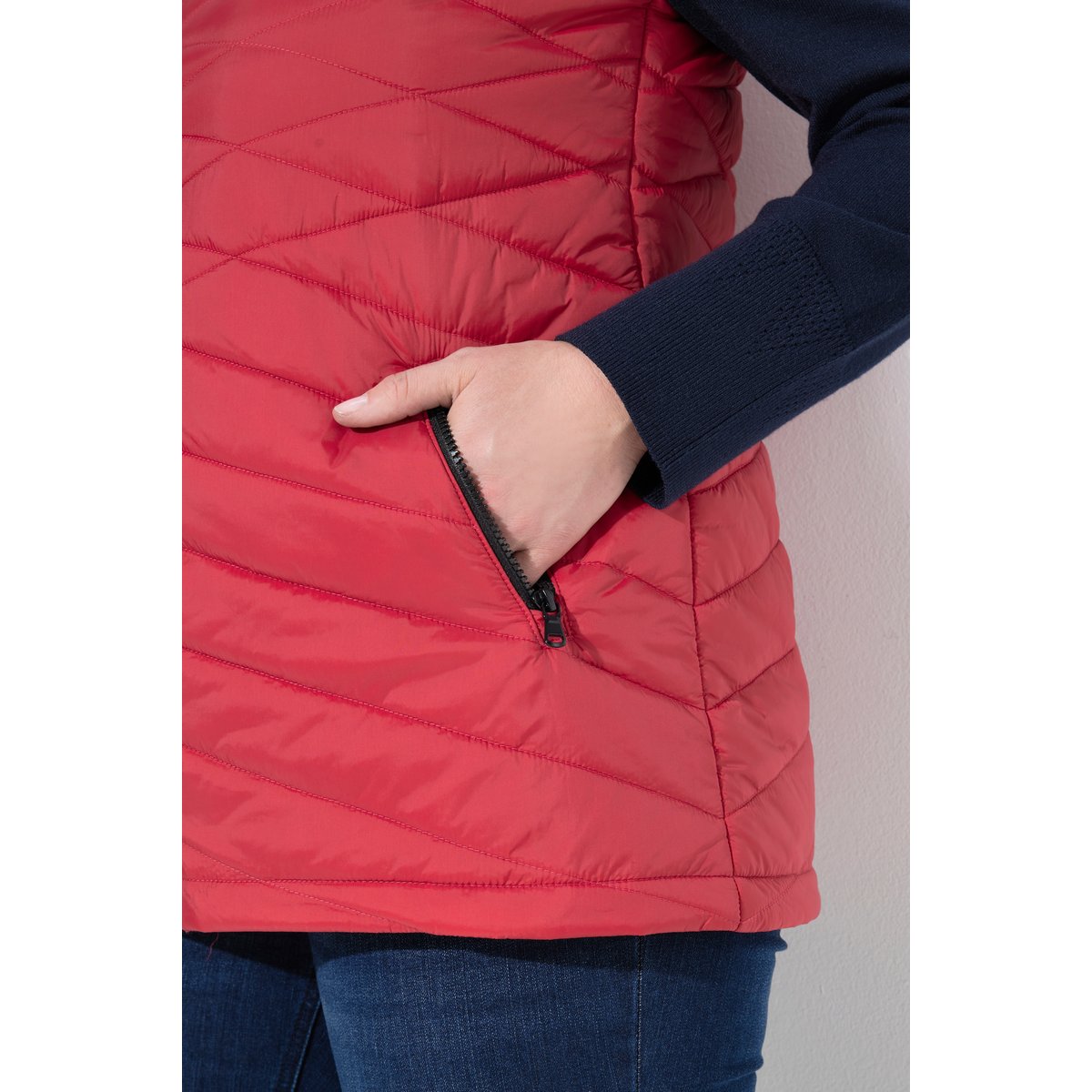 Doudoune technique sans manches HYPRAR rouge rubis, ULLA POPKEN