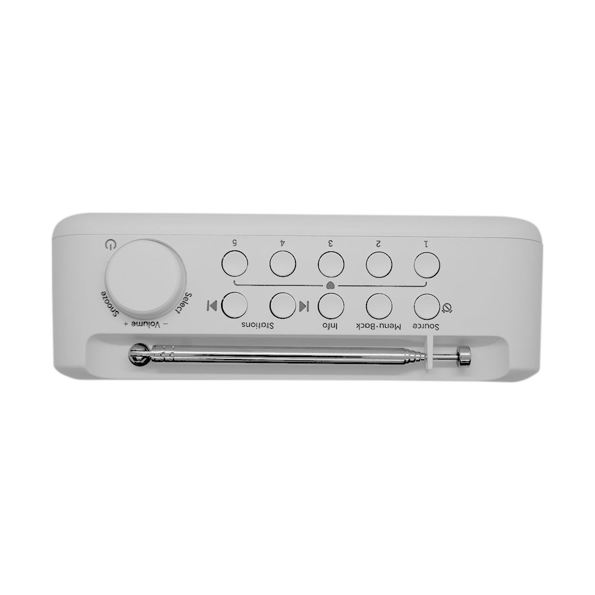 Radio DAB Elan One2 Cotton White couleur unique, PURE