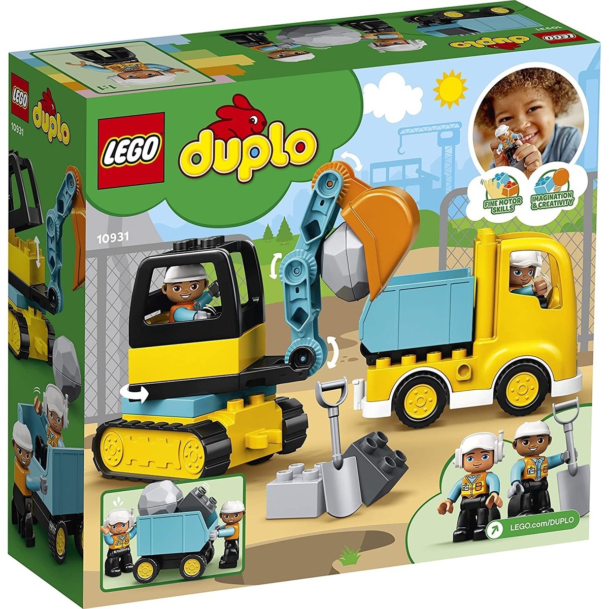Duplo - Le camion et la pelleteuse multicolore, LEGO