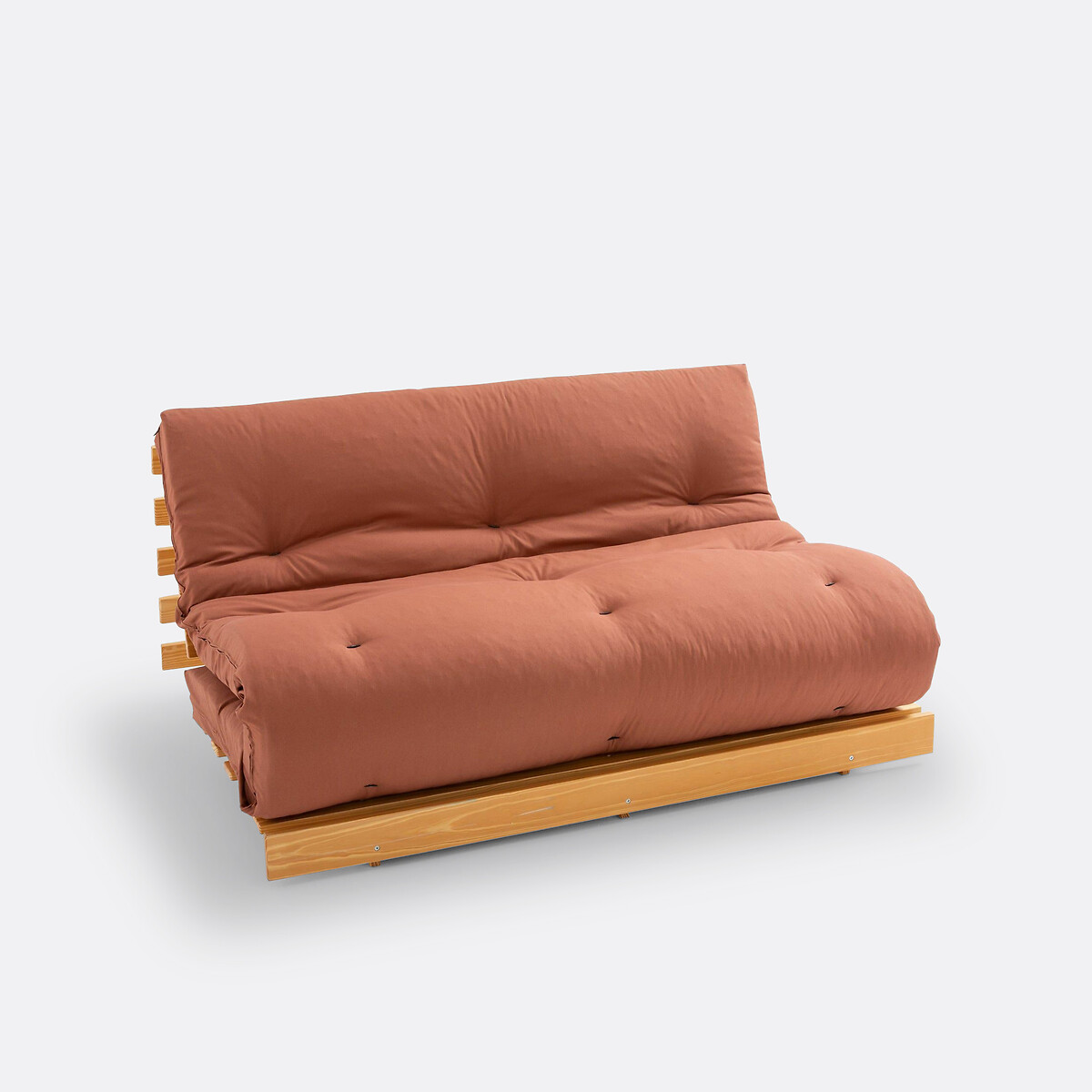 Colchón futón THAI Algodón poliéster terracota, LA REDOUTE INTERIEURS