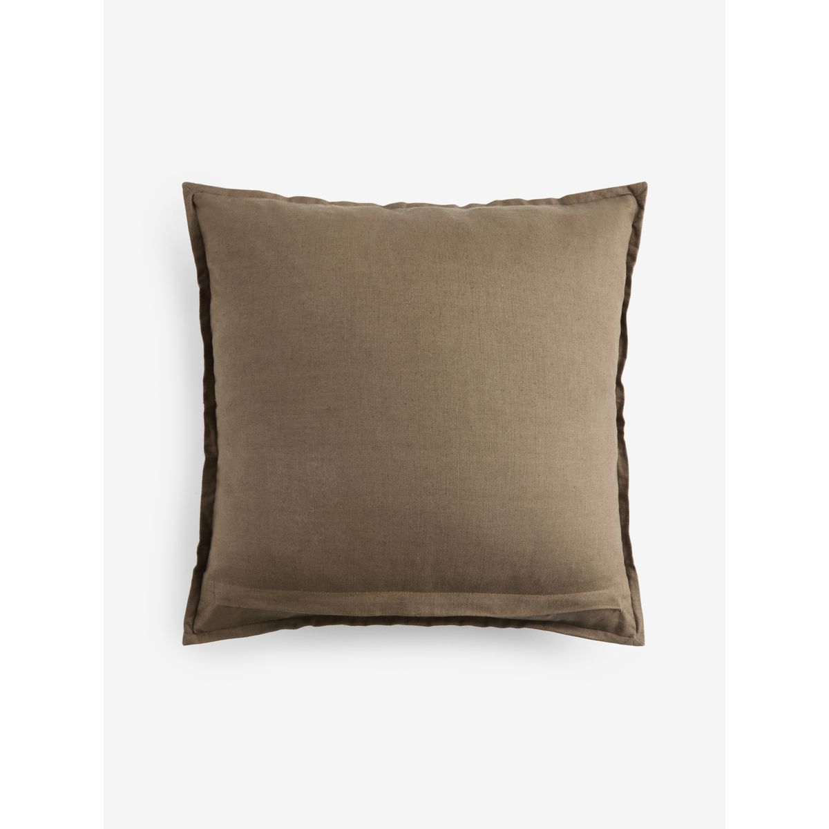 Coussin en velours de coton délavé n. premium naturel foncé, NEXT