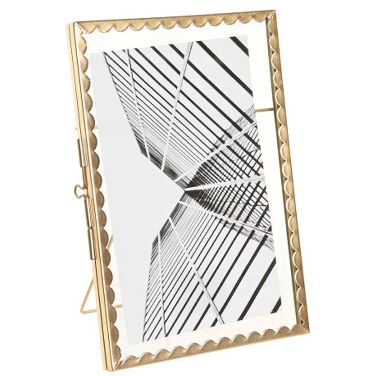 Cadre photo en métal doré et verre transparent 10x15cm doré, WADIGA