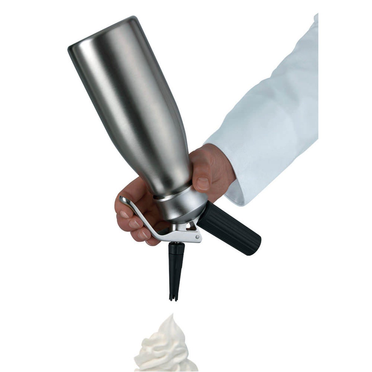 Siphon à chantilly professionnel 0.5 l gris, KAYSER