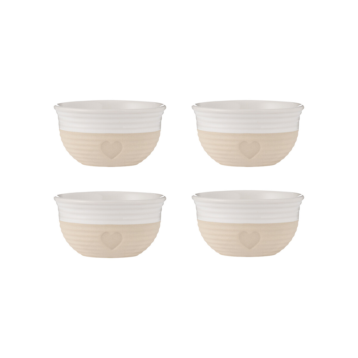 Set of 4 Rustic Charm Mini Prep Bowls multi-coloured, MASON CASH
