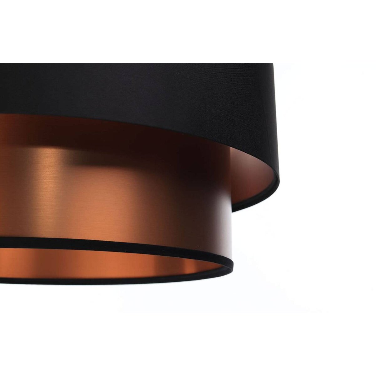 Suspension en tissu, DUO ÉLÉGANT satin noir intérieur cuivré satiné, BPS KONCEPT