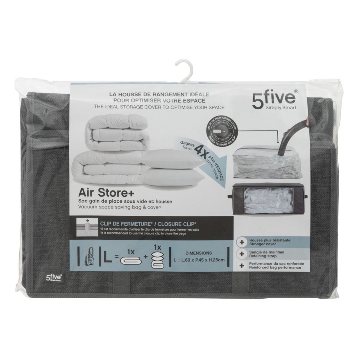 Sac Compresseur Avec Housse Air-store+ Taille L gris, ATMOSPHERA