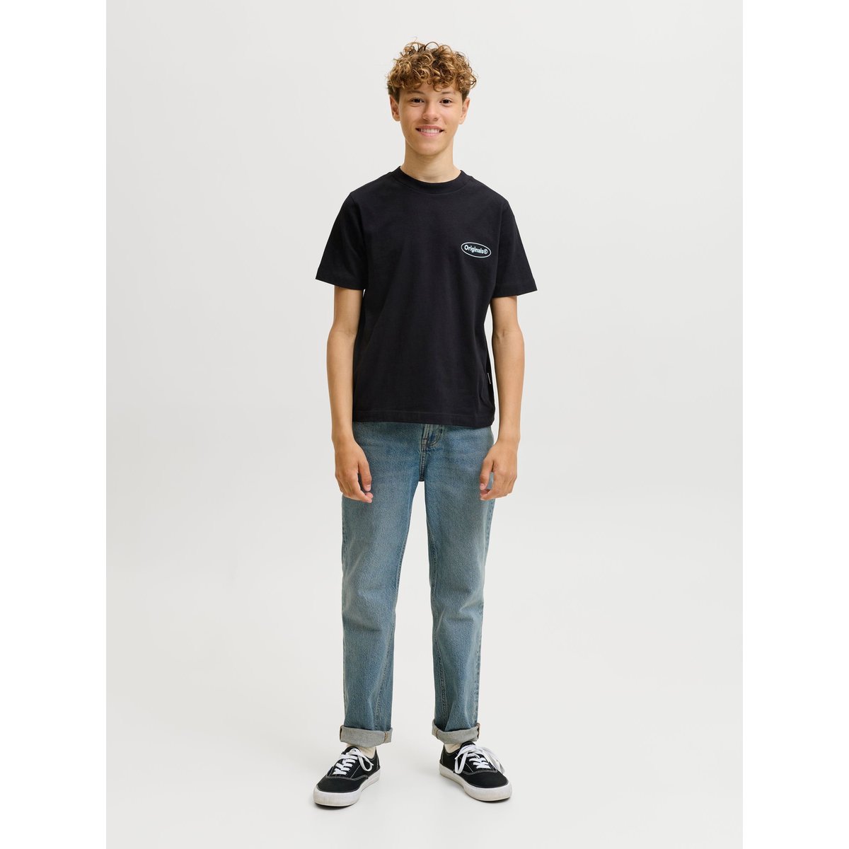 T-Shirt black 1, JACK & JONES JUNIOR