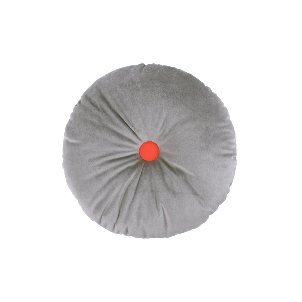 Coussin rond en Eco-velours VIBES slate grey, NOBODINOZ
