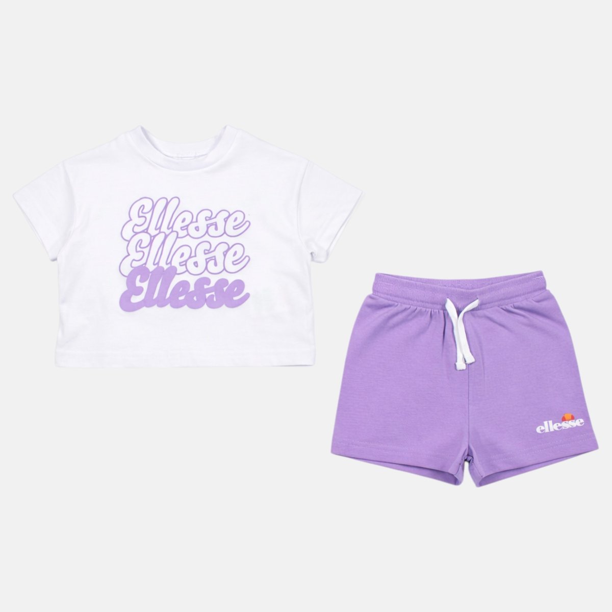 Lot de 2 t-shirts manches courtes et short GROOVY violet clair, ELLESSE