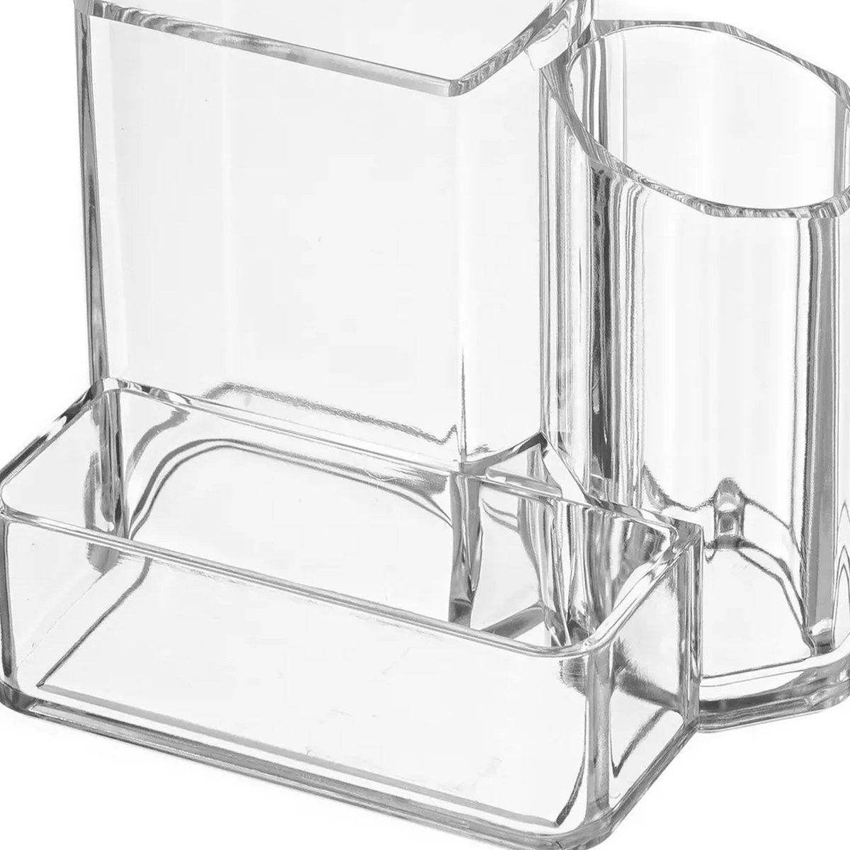 Rangement maquillage transparent 13x10x10cm transparent, WADIGA