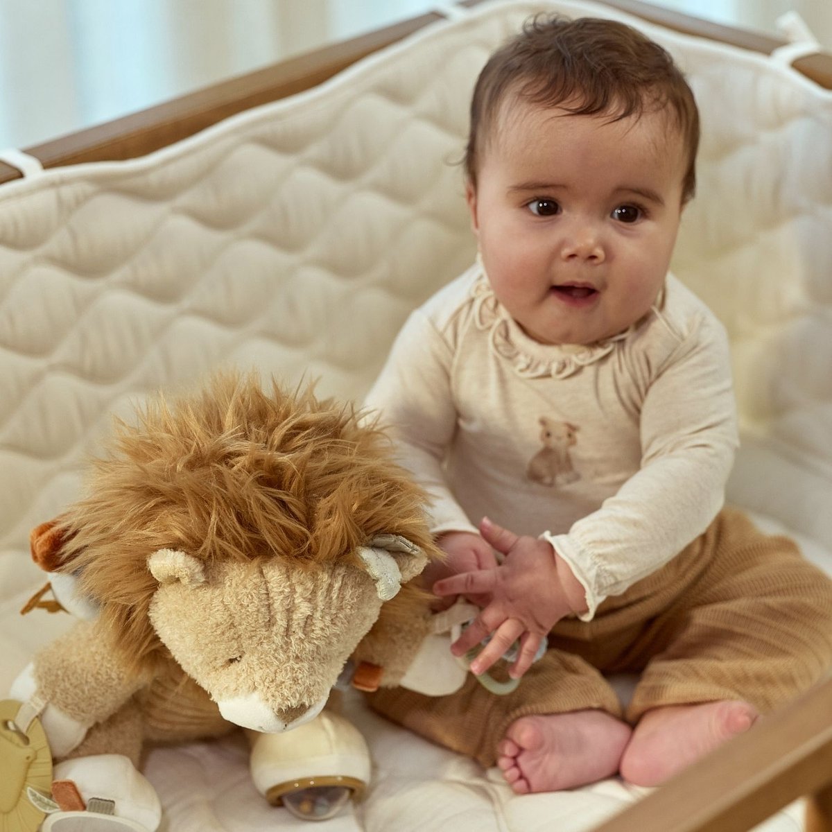 Peluche d'activités jaune, LITTLE DUTCH