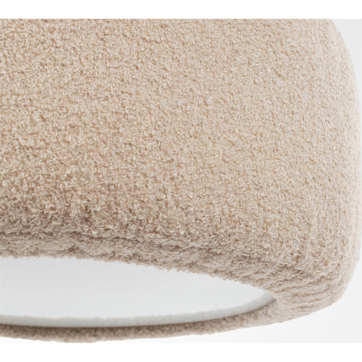 Suspension nuage en tissu peluche rond Cloud beige sable doux, BPS KONCEPT