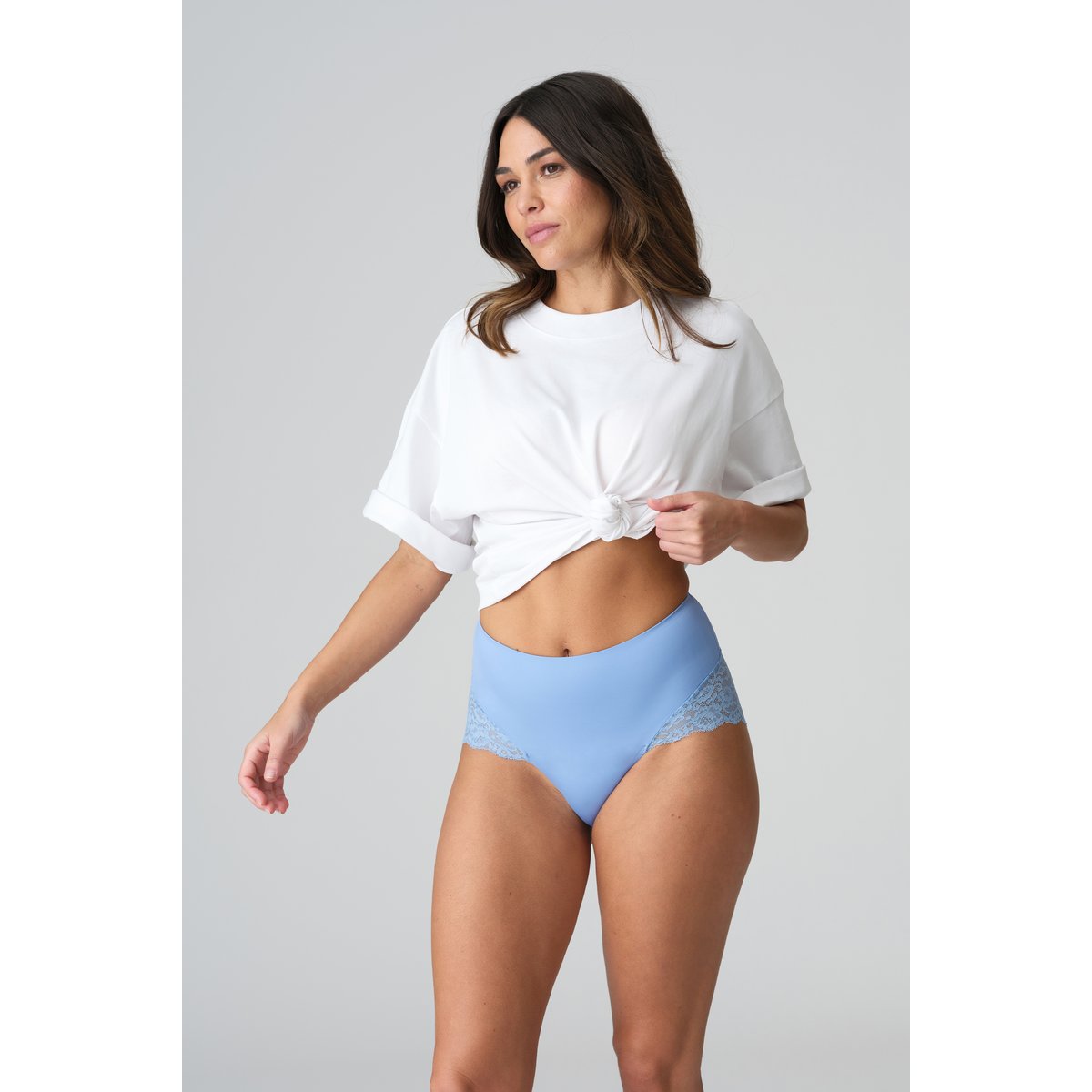 Slip taille haute gainant COLOR STUDIO bleu - santorini blue, MARIE JO