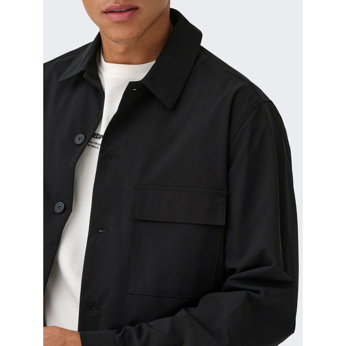 Surchemise black, ONLY & SONS