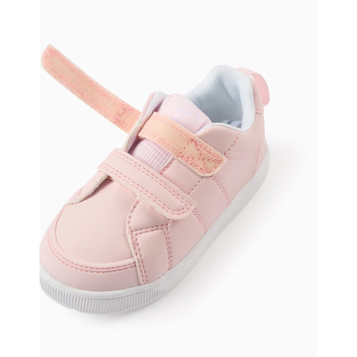 Baskets avec fermeture à scratch rose clair, ZIPPY