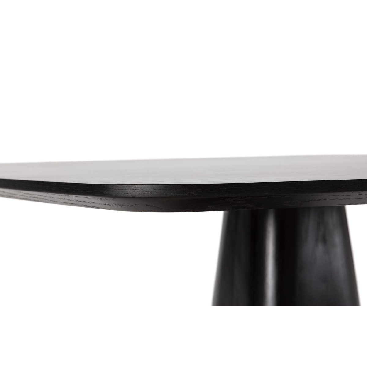 Table à manger carrée NOA 120 cm placage chêne noir, BOBOCHIC