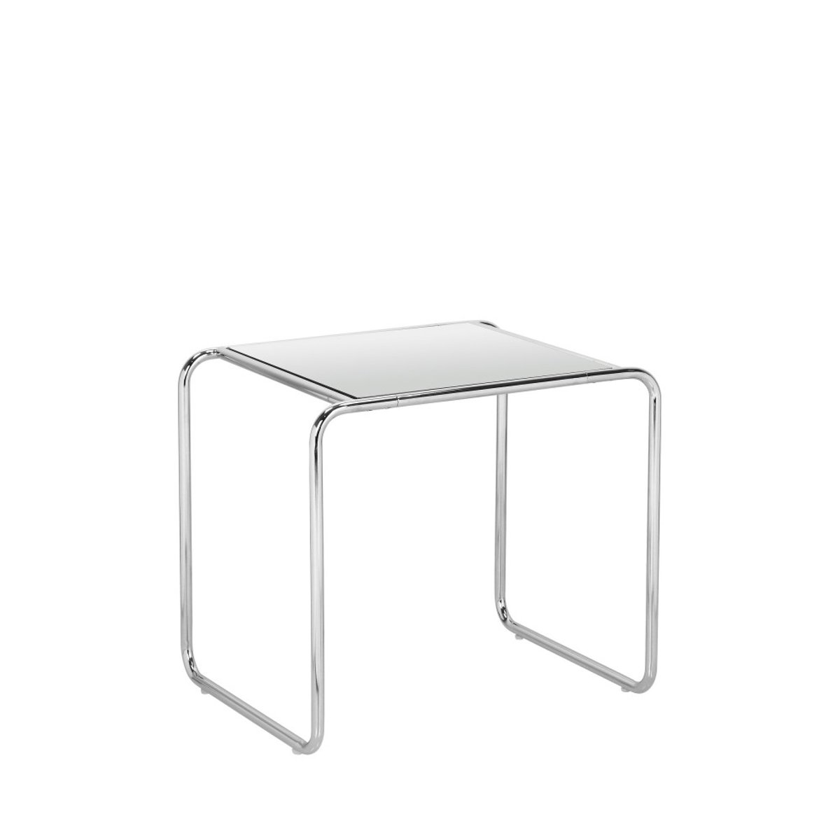 Table d'appoint en miroir pieds chrome- RIKA transparent, DRAWER