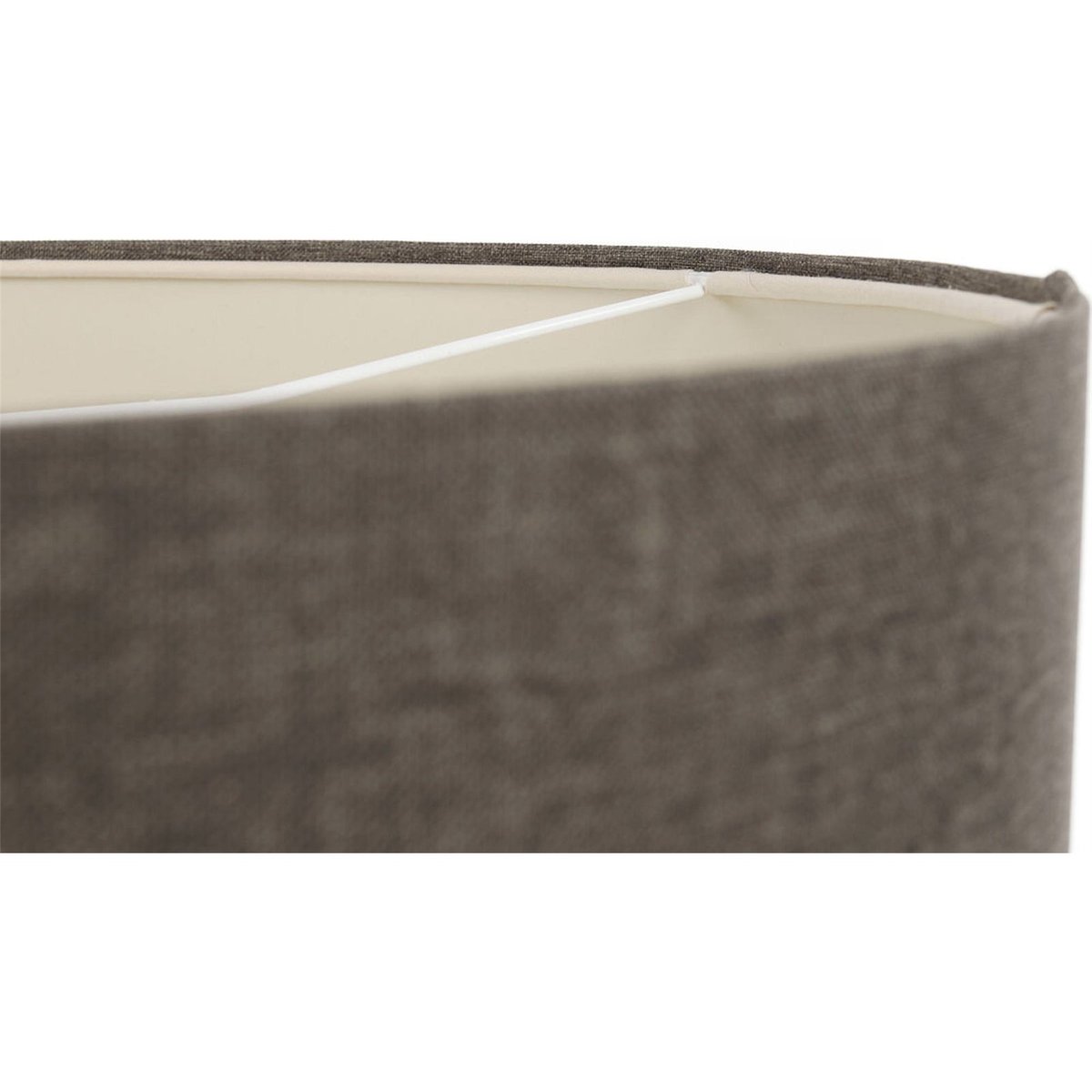 Suspension ronde en tissu lumière douce Boho Elegant beige crème texturé, BPS KONCEPT