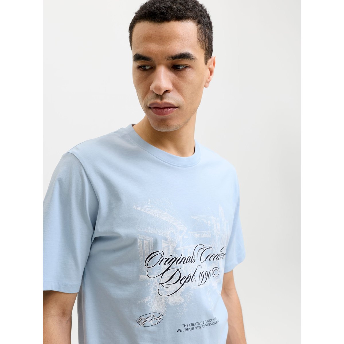 T-Shirt cashmere blue 1, JACK & JONES