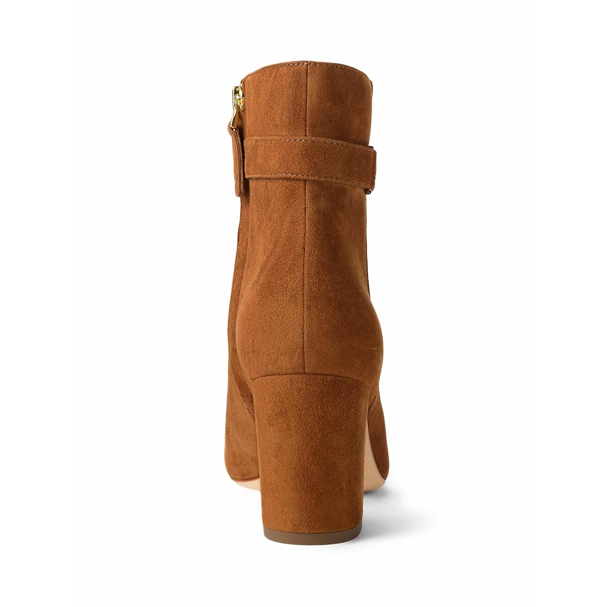 Kellie Suede Ankle Boots with Block Heels tan, LAUREN RALPH LAUREN