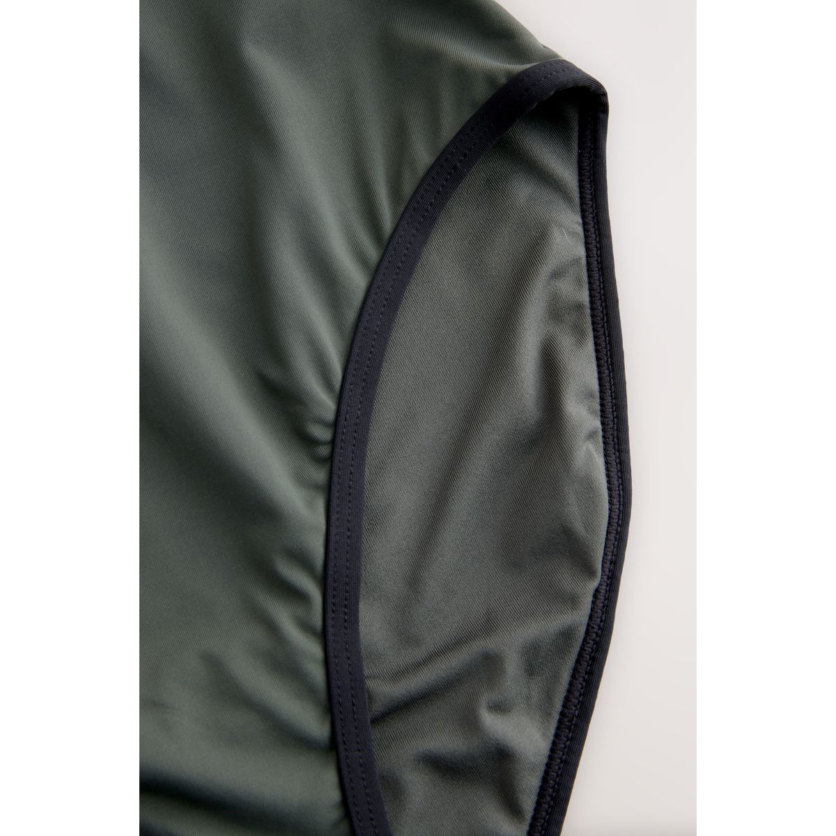Maillot de bain gainant ventre plat zippé vert kaki, NEXT