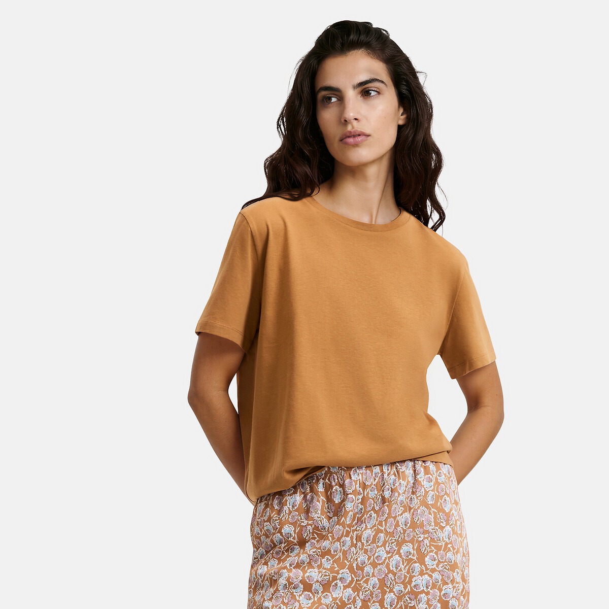 Pyjama en jersey imprimé imprimé floral, LA REDOUTE COLLECTIONS
