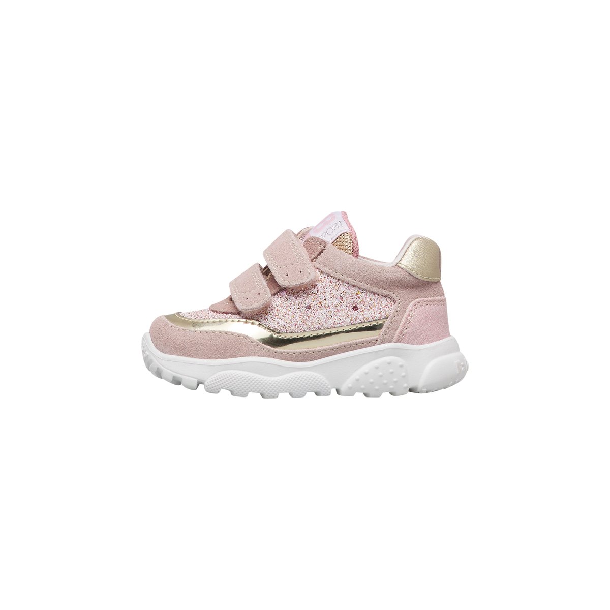 Sneakers en cuir et tissu AMANTEA 2 VL. rose-platine-, FALCOTTO