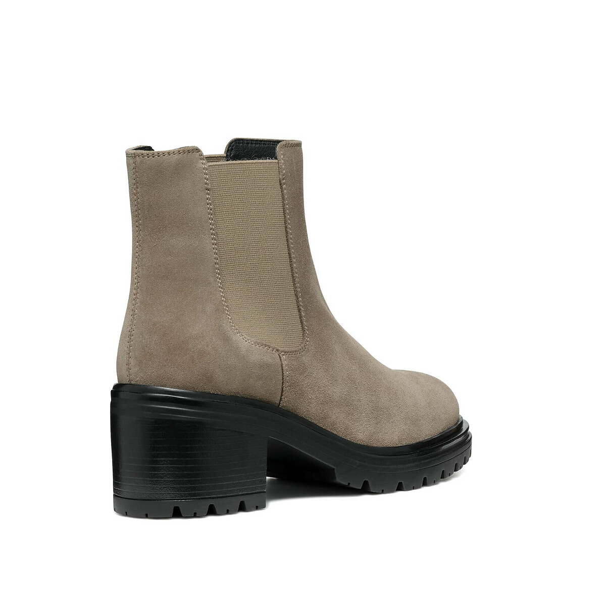 Damiana Breathable Chelsea Boots in Suede taupe, GEOX