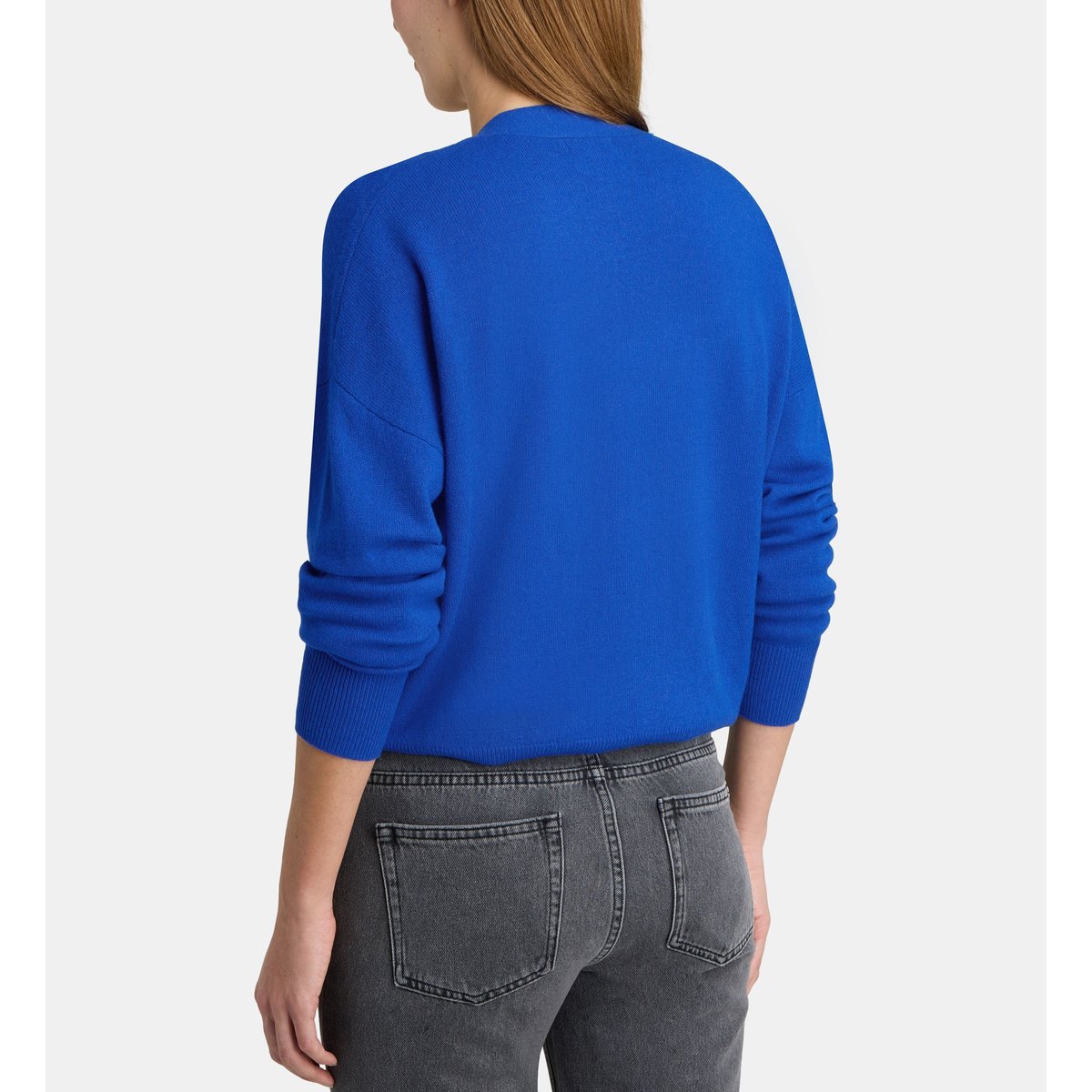 Cardigan court tabiola laine et cachemire responsable bleu vif, GALERIES LAFAYETTE